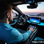 Home 17 GTA5 게임 내 하드웨어 연동법 - A detailed image of a male gamer in his late twenties, intensely focused, gripping a high-end force ...